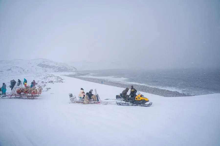 Xe trượt tuyết gần Murmansk